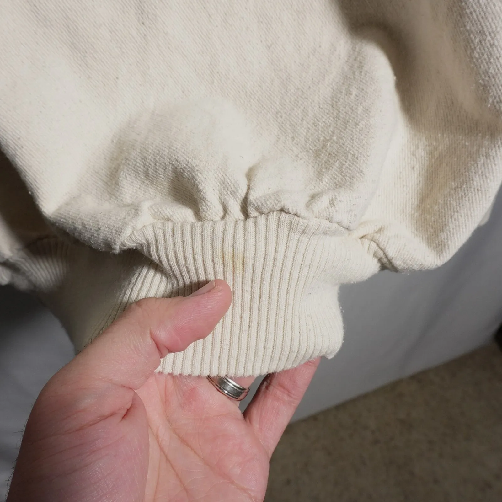 VTG Wek the World Wolf Dreamcatcher Sweatshirt White Purple Boho Womens M/L Size M - Image 7