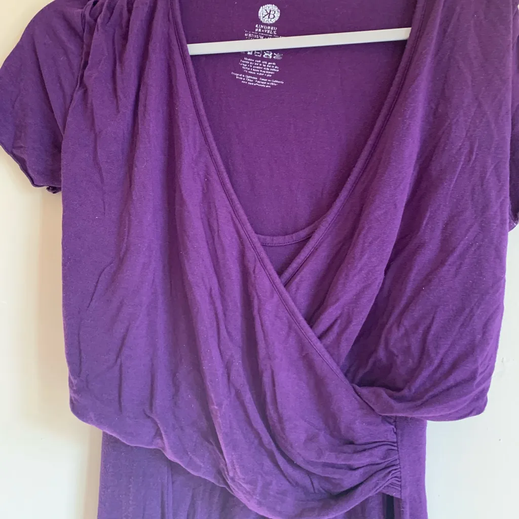 Kindred Bravely Purple Midi Dress Nursing Dress Outfit Clothing Casual Size undefined - Image 2