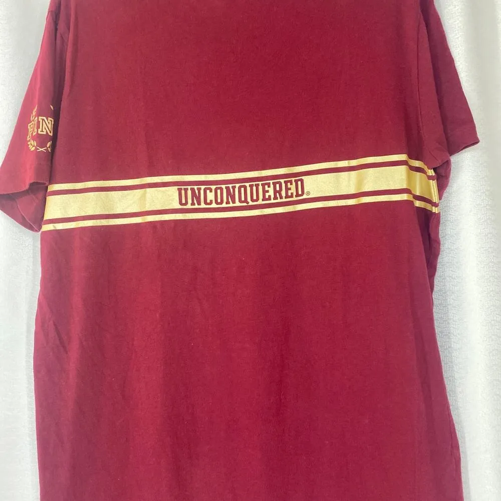 Pink Victoria Secret w/5th & Ocean FSU UNCONQUERED Graphic Tee sequin women sz S - Image 6