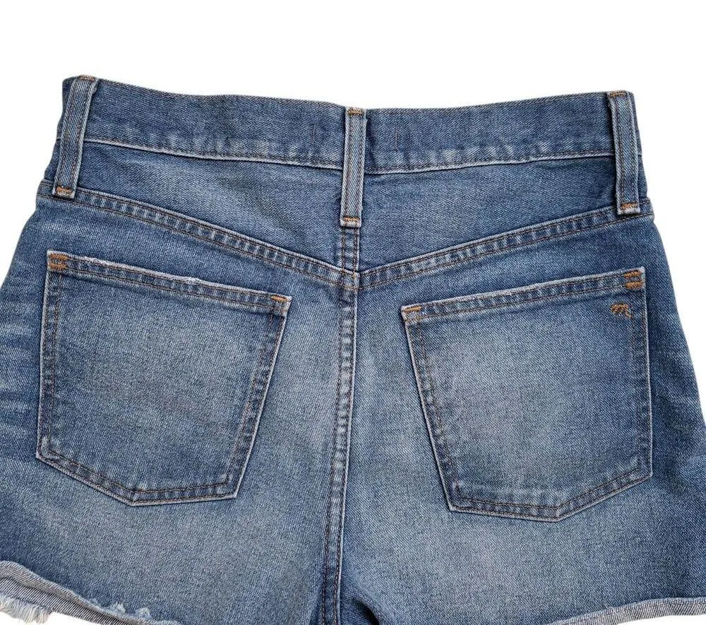 Madewell Shorts Womens 26 Denim Fray Raw Hem - Image 7