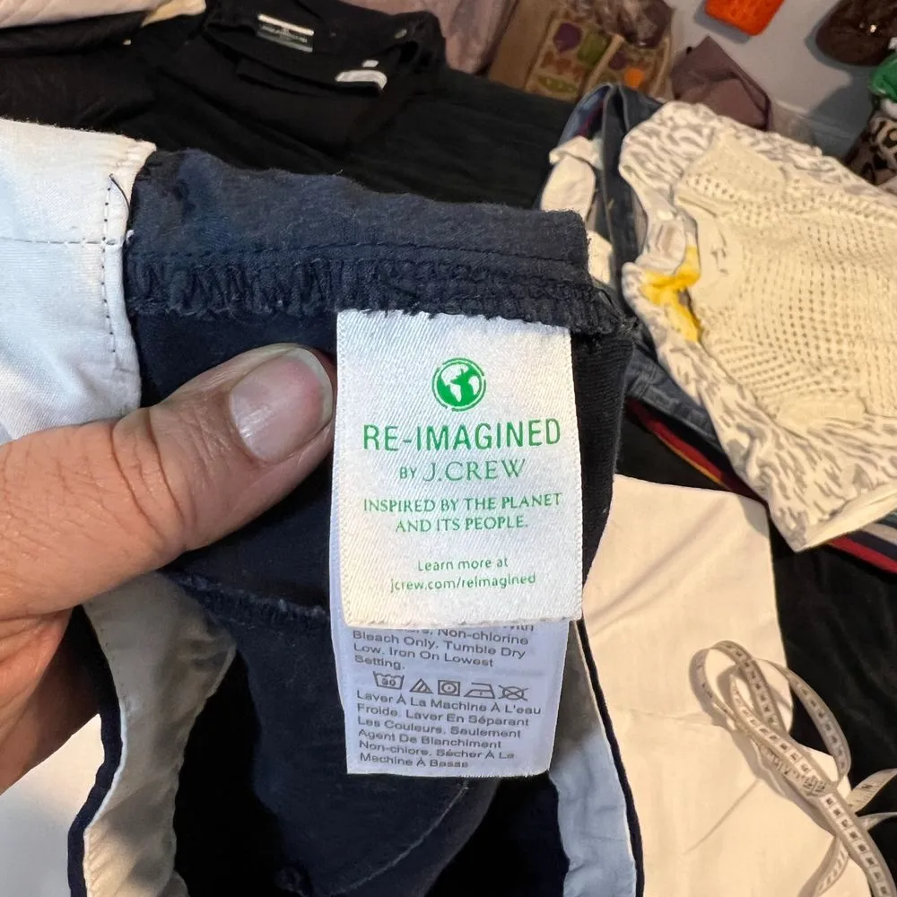 J.Crew Navy Blue Chino Shorts Casual Summer 100%‎ Cotton -SZ 6 - Image 4