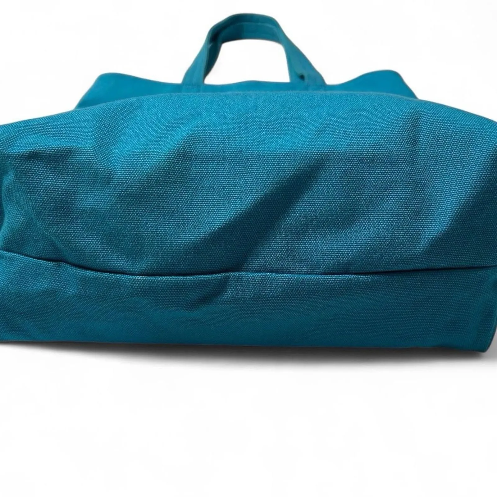 Marc Jacobs x MTV Blue Canvas Tote Bag - Used Stylish Graphic Logo Shopper Bag - Image 3