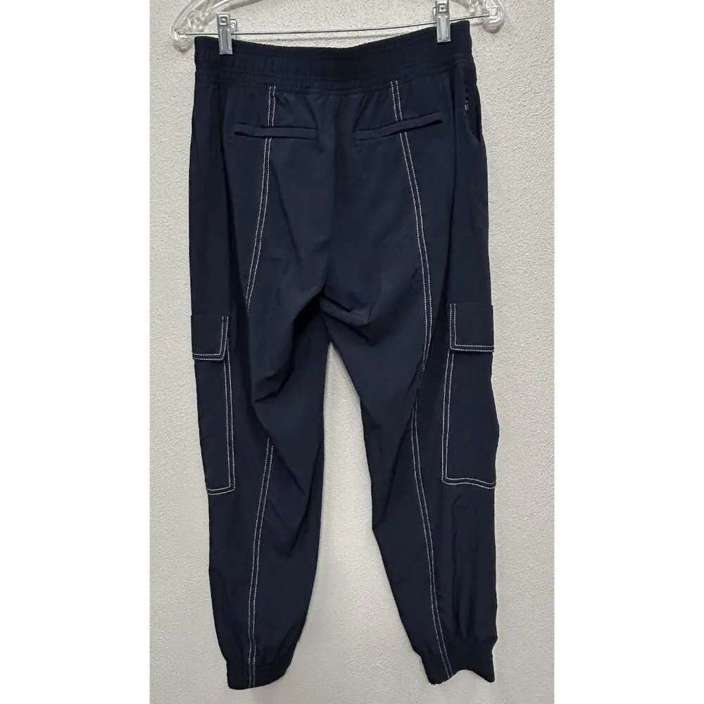 Athleta Pants Womens 2 Petite Navy Blue Chelsea Cargo Pocket Jogger Stretch - Image 2