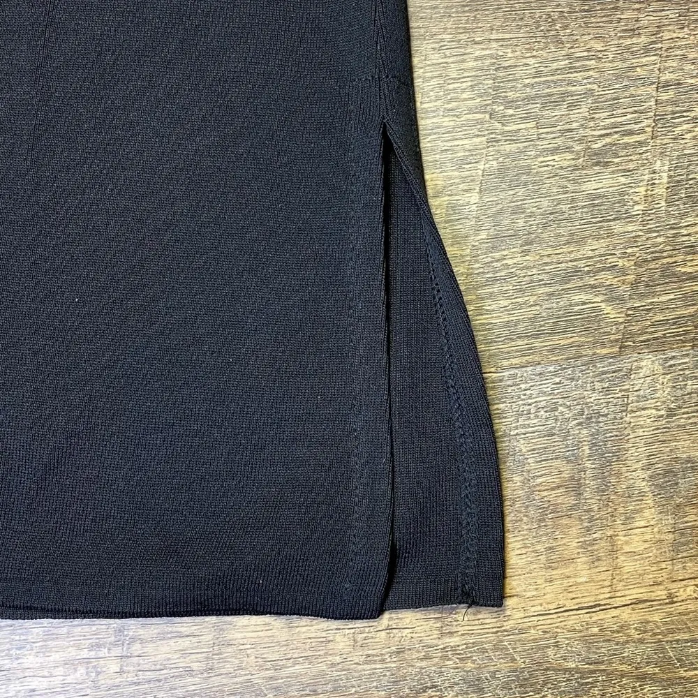 Exclusively Misook Classic Acrylic Knit Bell Sleeve Maxi Dress XS Black Witchy - Image 11