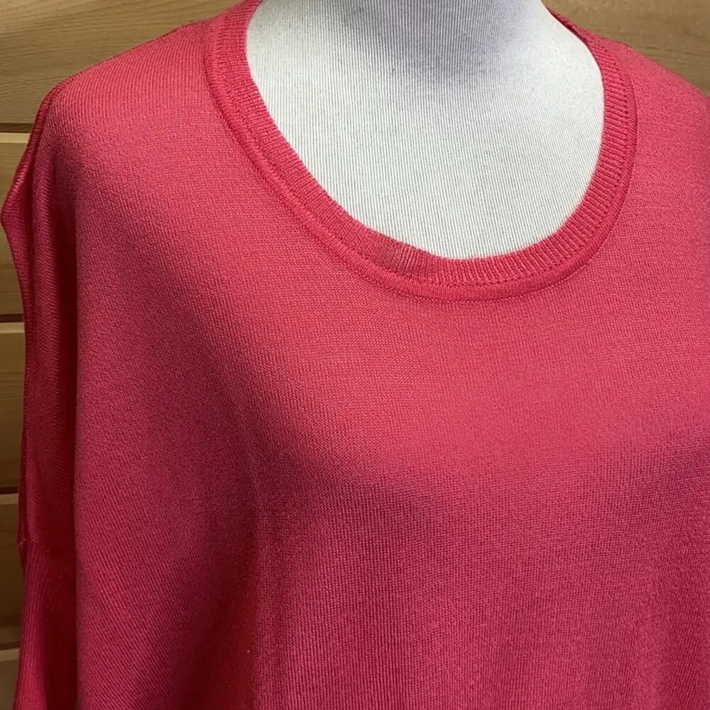 Robert Kitchen of Canada Pink Rayon Acrylic Sweater Size Small Red - Image 2