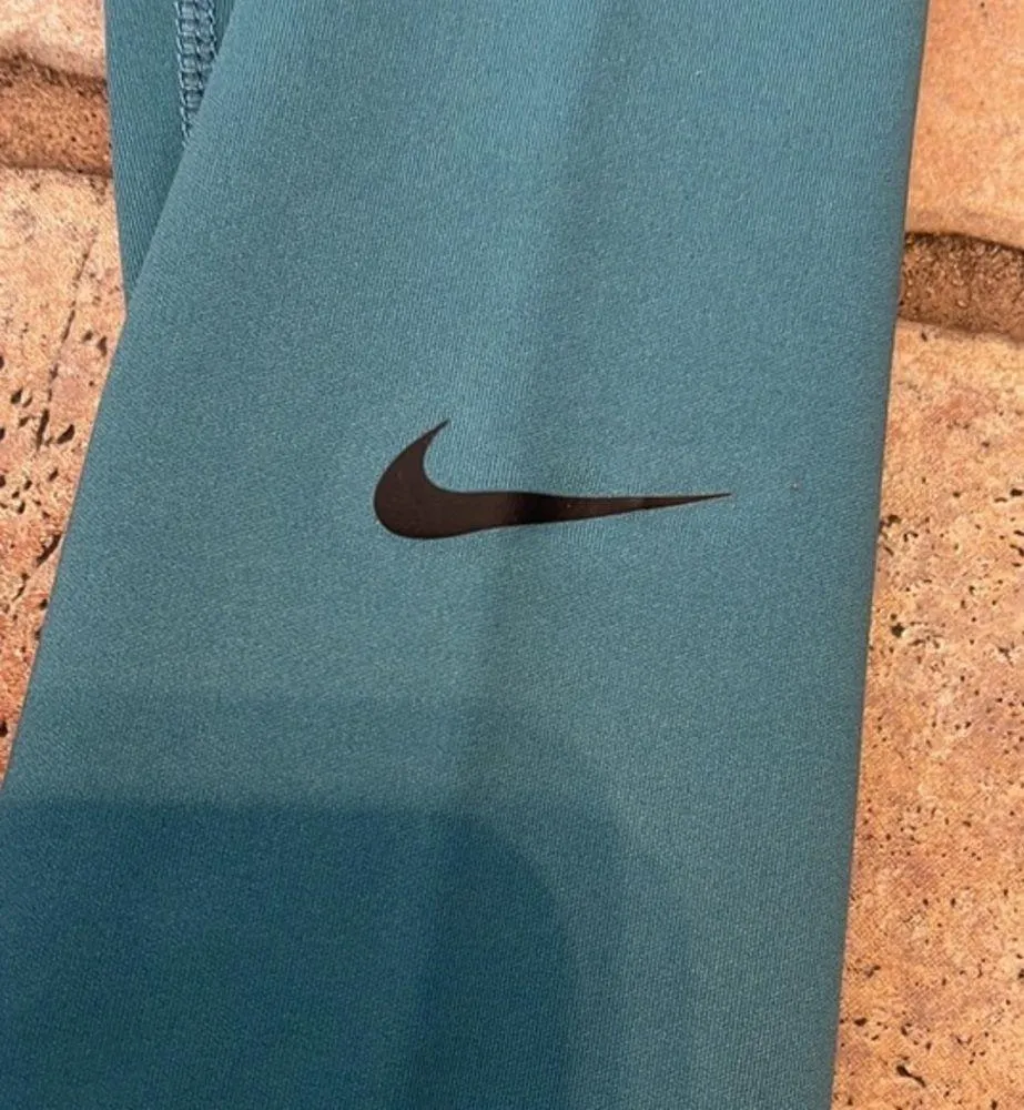 Nike Dri Fit leggings in teal - Image 2