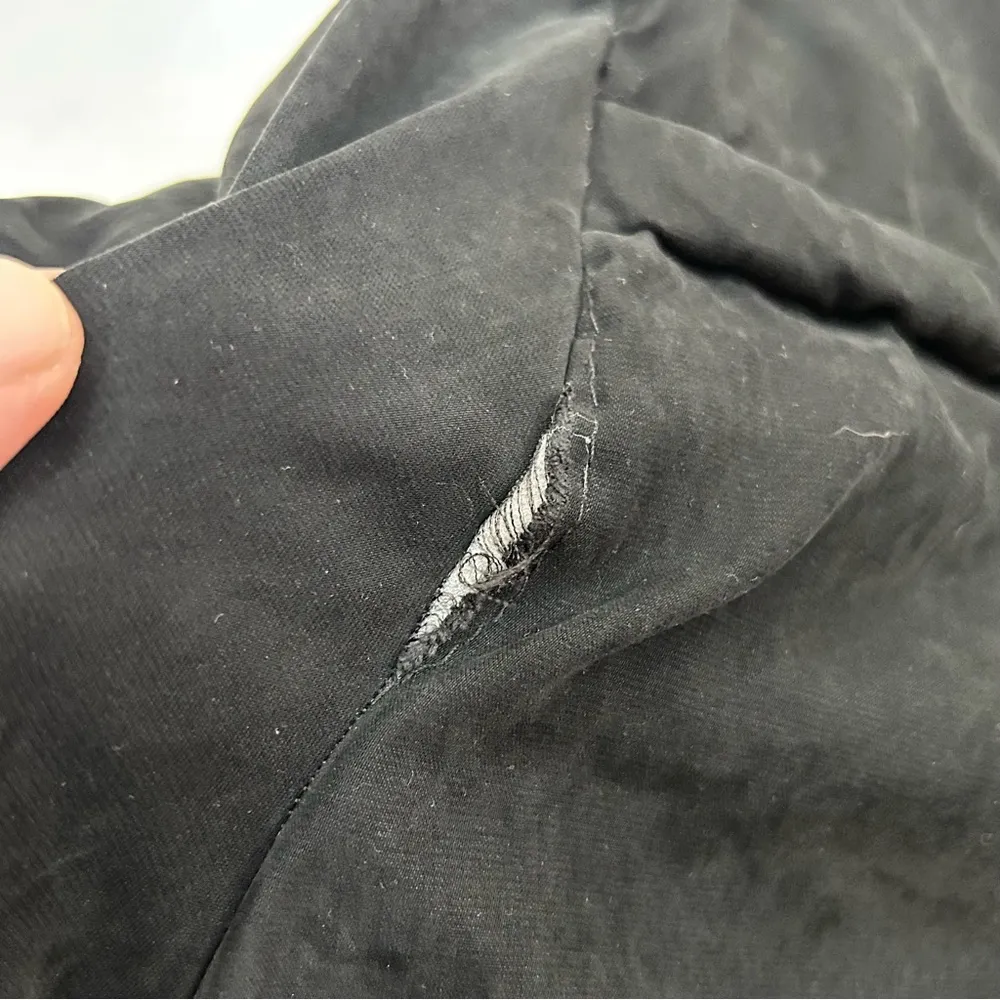 Black Comfy Winter Mid Length Thick Warm Faux Fur Lined Jacket Coat Women’s S - Image 14