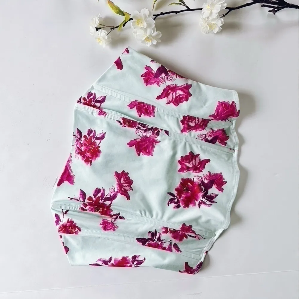 NEW Favorite Daughter The Lanai Top in Summer Peony Strapless Pink Size 14 - Image 7