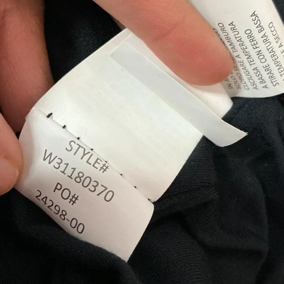 Prana Black V Neck Ruched T Shirt Dress Midi Size M - Image 5