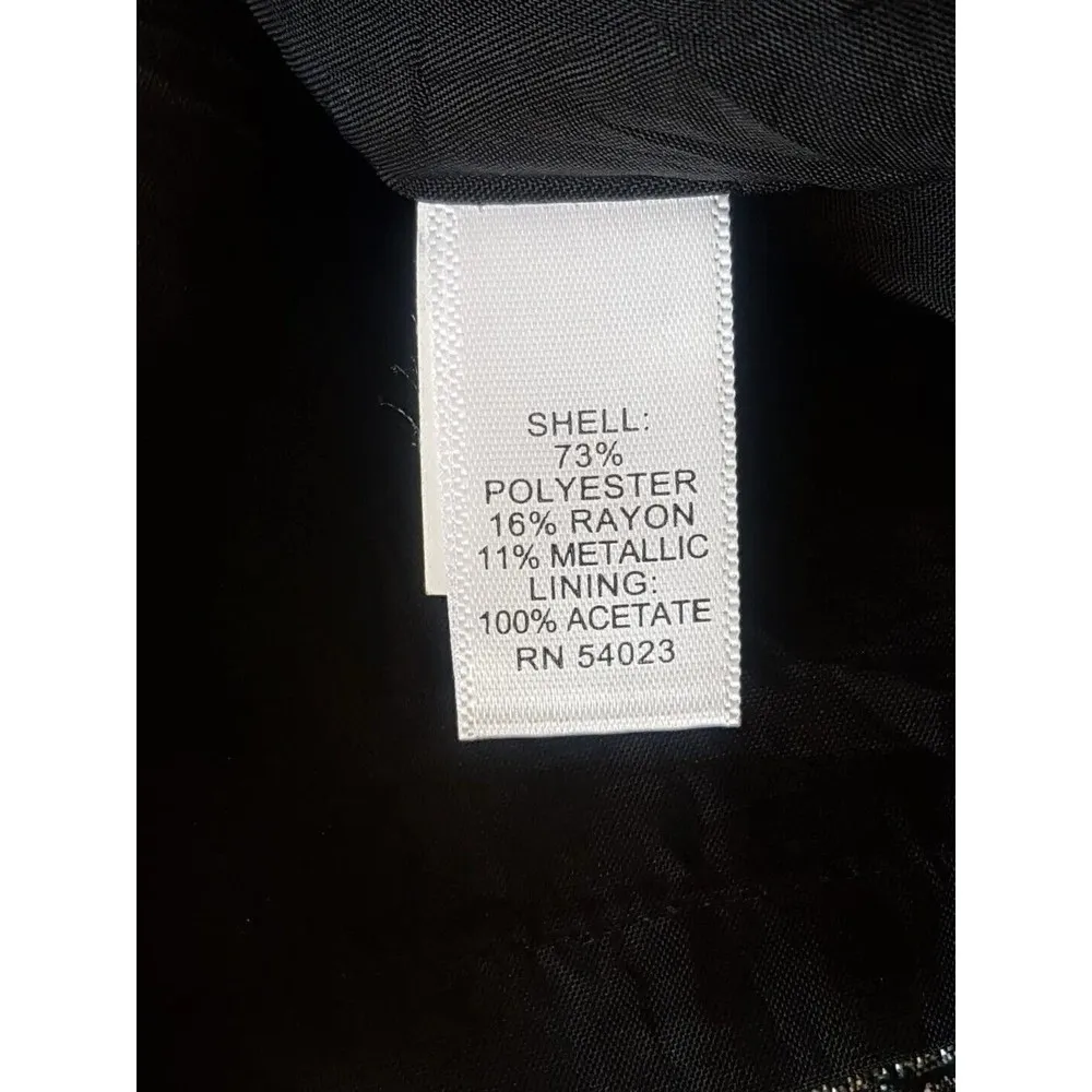 Womens Skirt Size 0 Metallic Mini Corpcore Girl Boss Corporate - Image 9