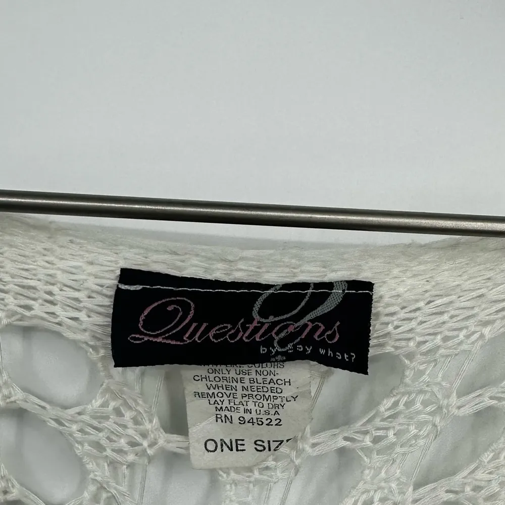 Vintage Y2K Coquette Eyelet Tunic OS Boho - Image 2