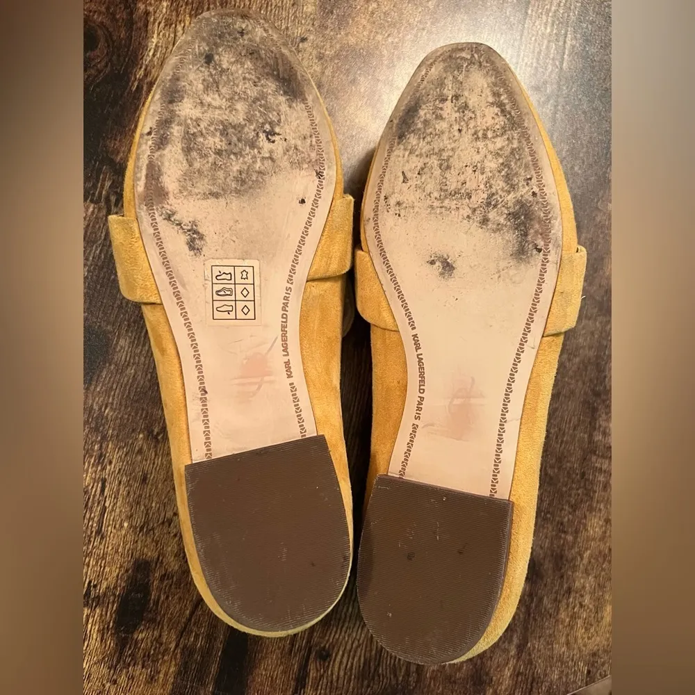 Karl Lagerfeld Paris | ladies suede slip on Nyea loafers. Size: 7.5M - Image 13