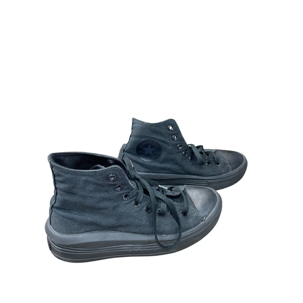 Converse All Star Womens Black High Canvas Platform Sneakers Size 9 SKU 9045 - Image 4