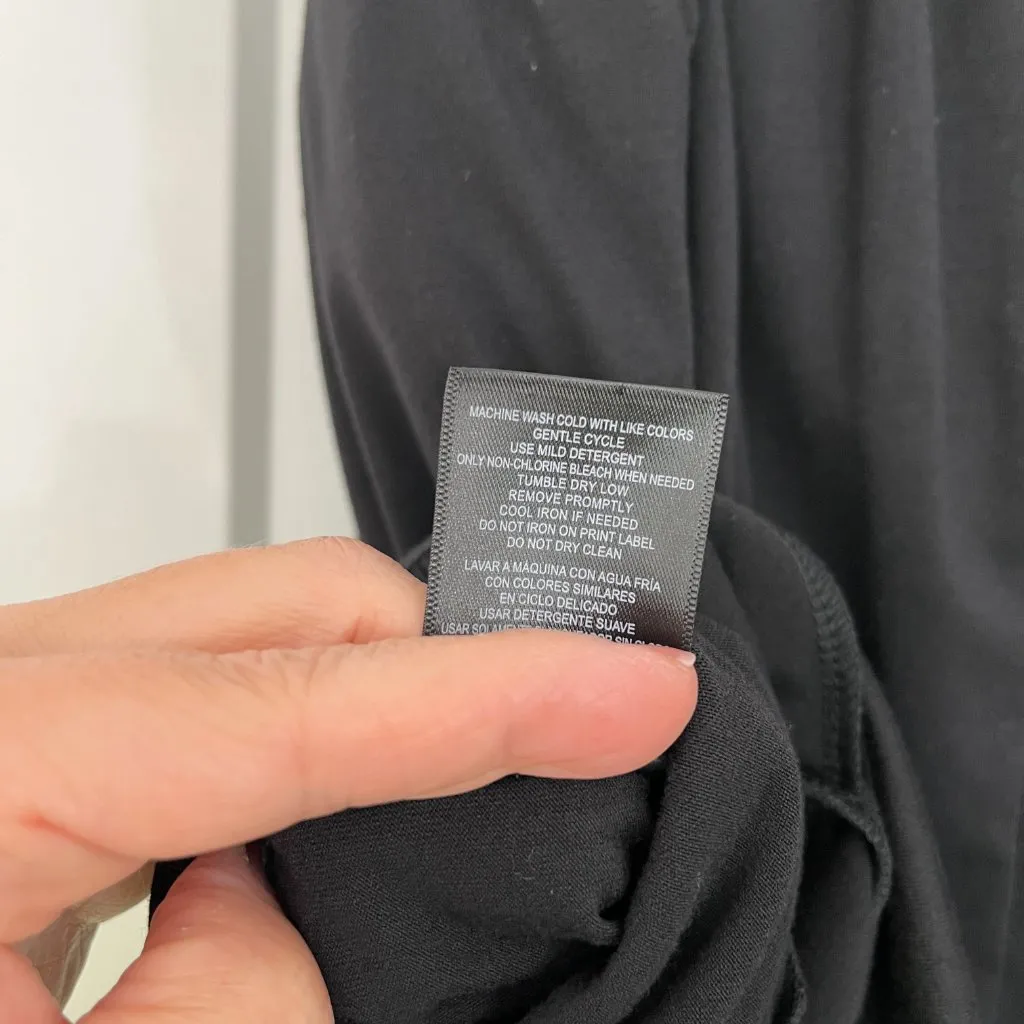 32 Degrees Medium Black Lightweight Knit Romper with Pockets - Image 10