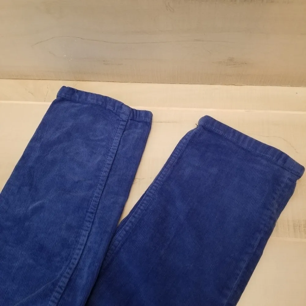 {27} Land's End Blue Corduroy Pin Straight Pants Women's Y2K - Image 6