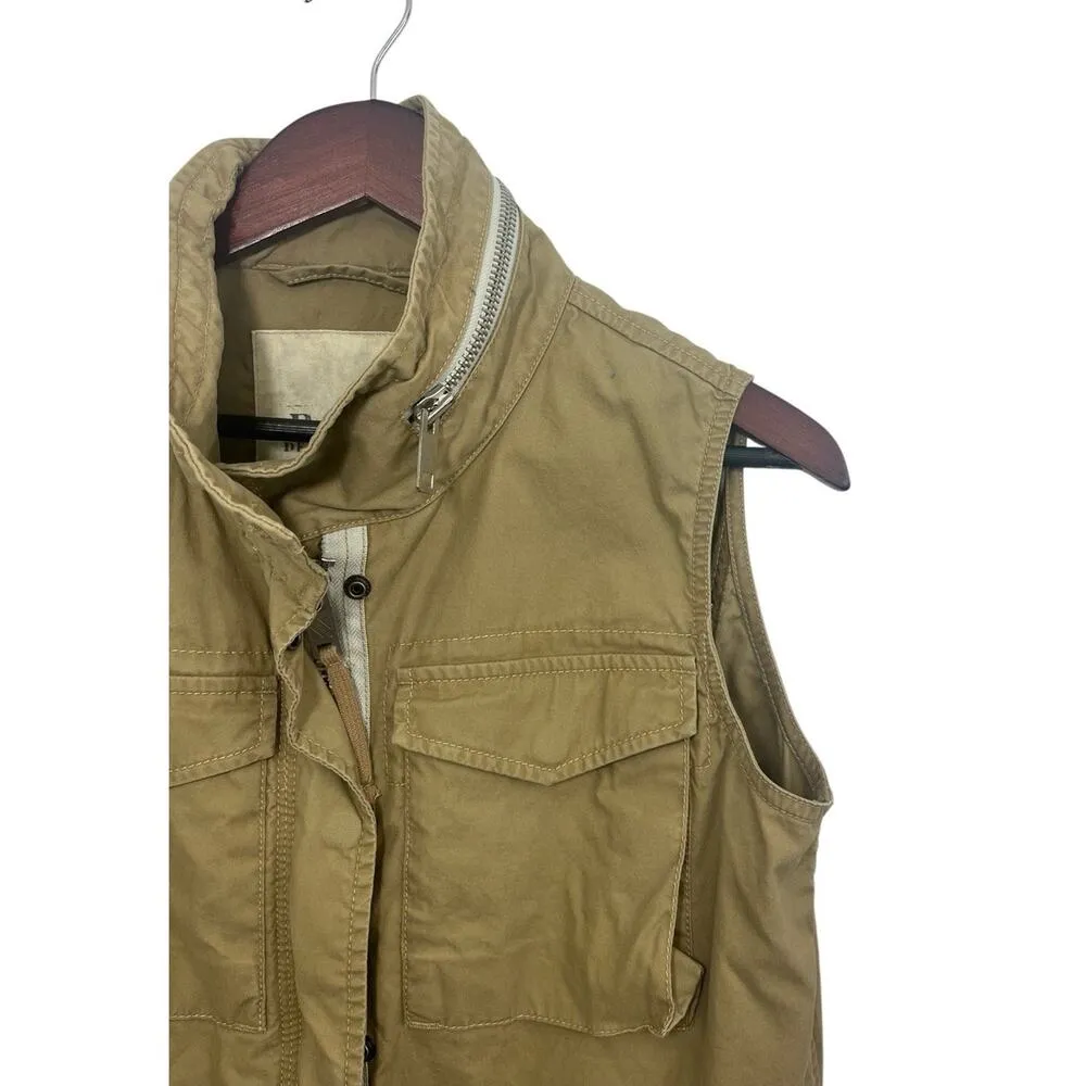 Ralph Lauren Denim & Supply Vest Tan Large Safari Fishing Military Field Women's - Image 5