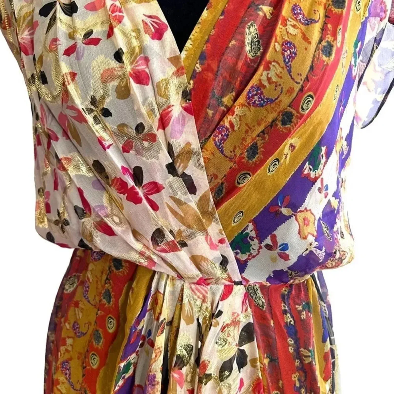 DIANE VON FURSTENBERG Silk Midi Length Dress
Size XL / US 12, New with Tag - Image 6