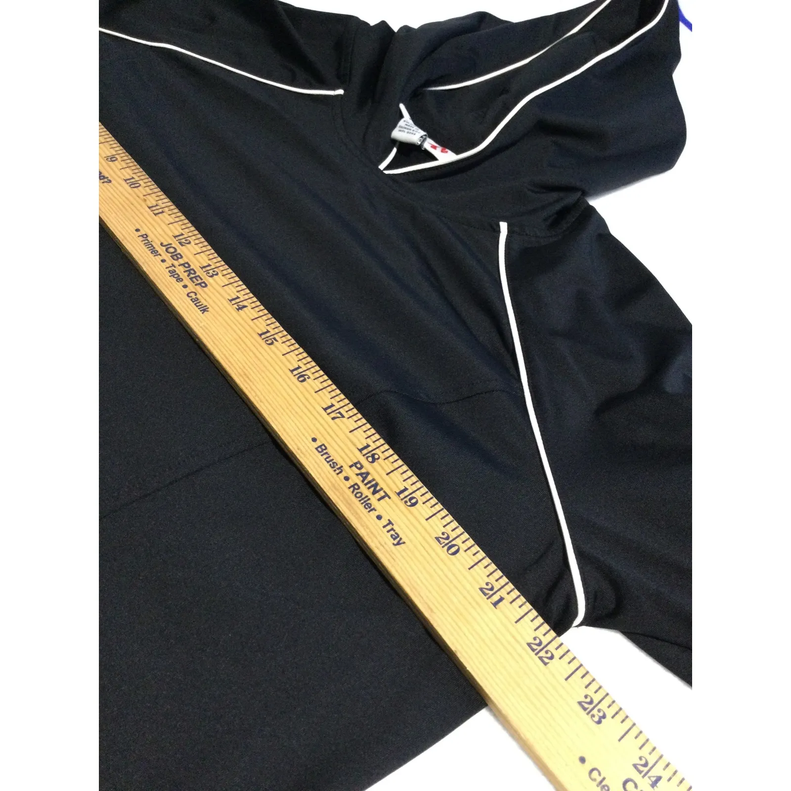 Style&co sport Black Sport‎ Hooded Jacket White Trim Athletic Activewear XL - Image 4