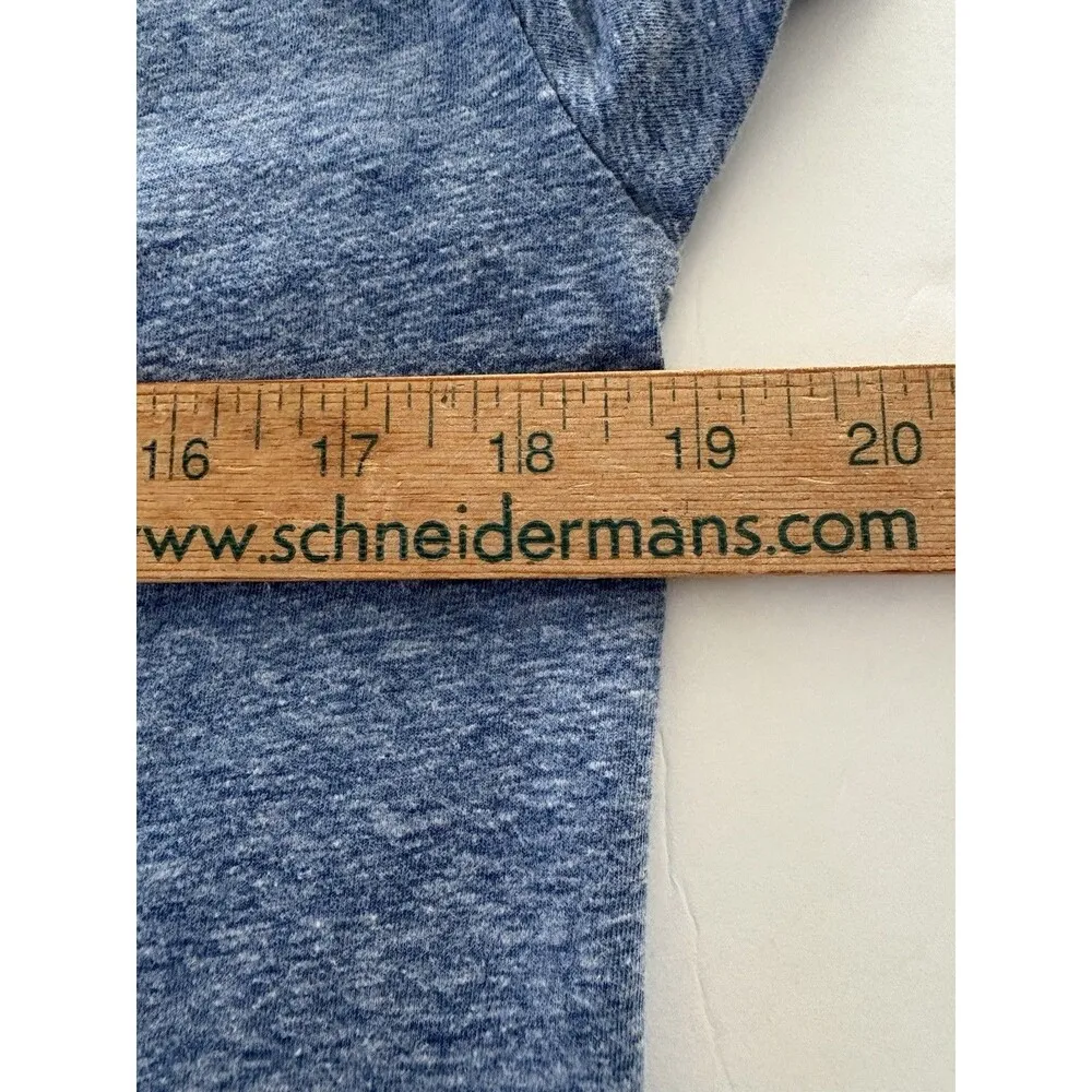 Marushka Hand Printed Shirt Size M Heather Blue Starfish Mystic CT Beach Soft Size M - Image 8