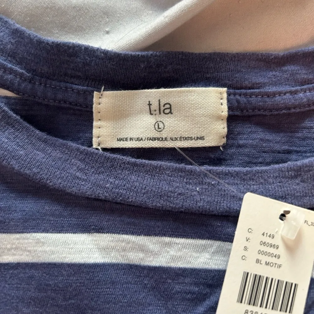 Anthropologie T.La Twisted Cutout Dress Blue Size L - Image 6