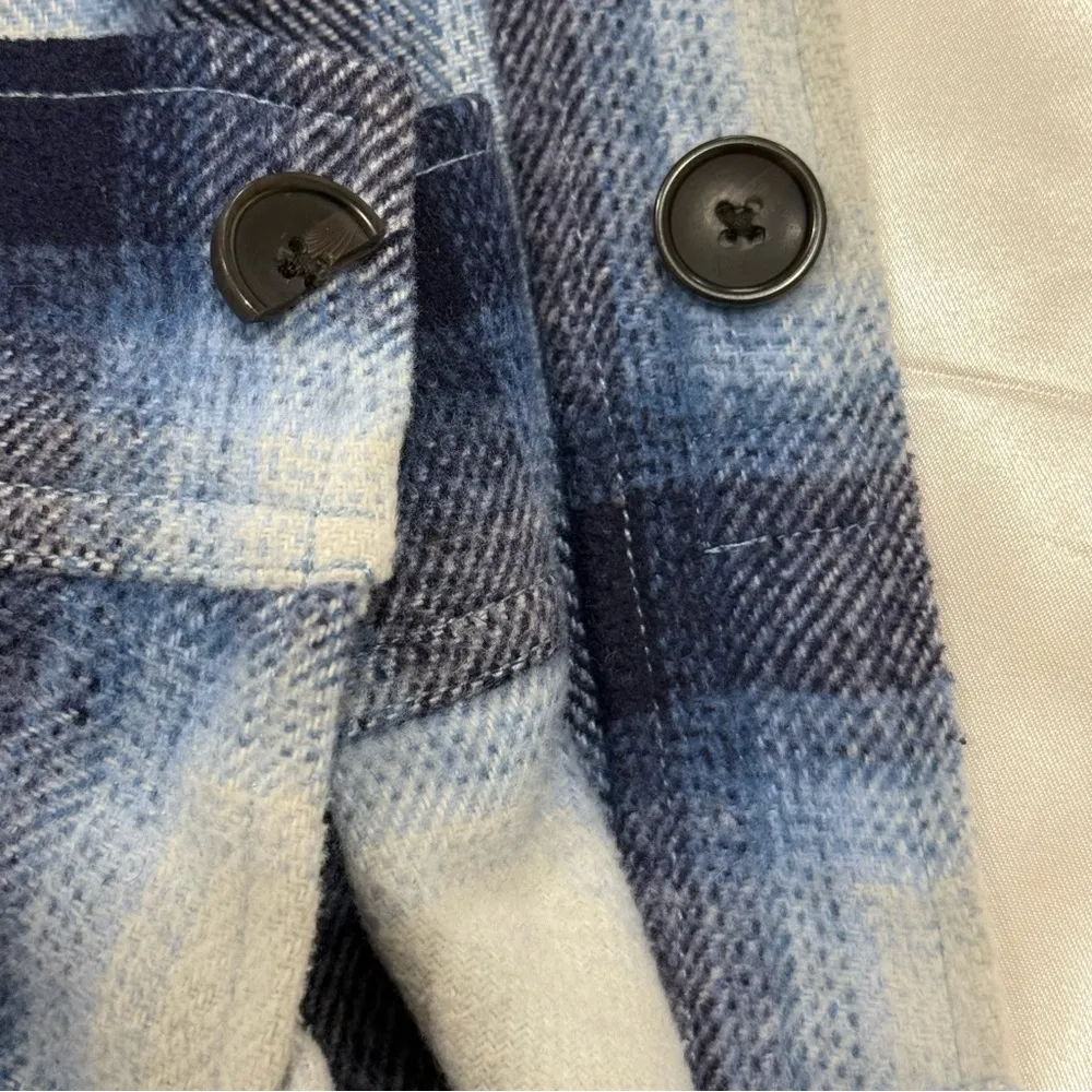 Rails Tripp Shirt Jacket XL Flannel Plaid Blue Western Shacket Cozy Country Warm - Image 14