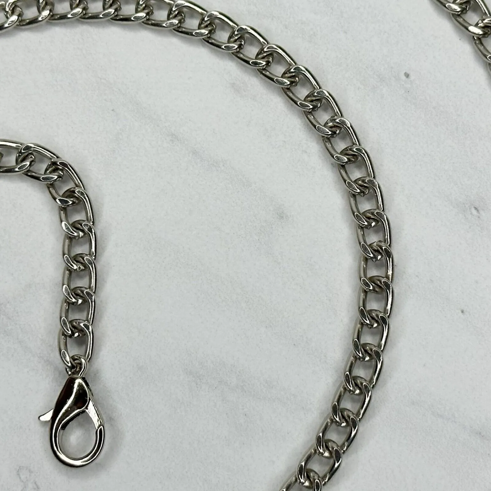 Silver Tone Chain Link Purse Handbag Replacement Strap ✨ - Image 9