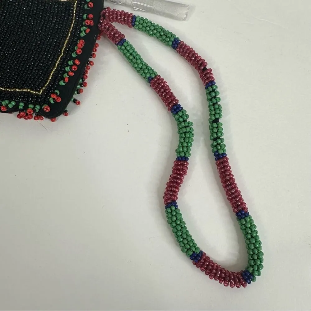 NWOT Free People Daydreamer "Tropics" Beaded Zipped Wallet Clutch Wristlet - Image 5