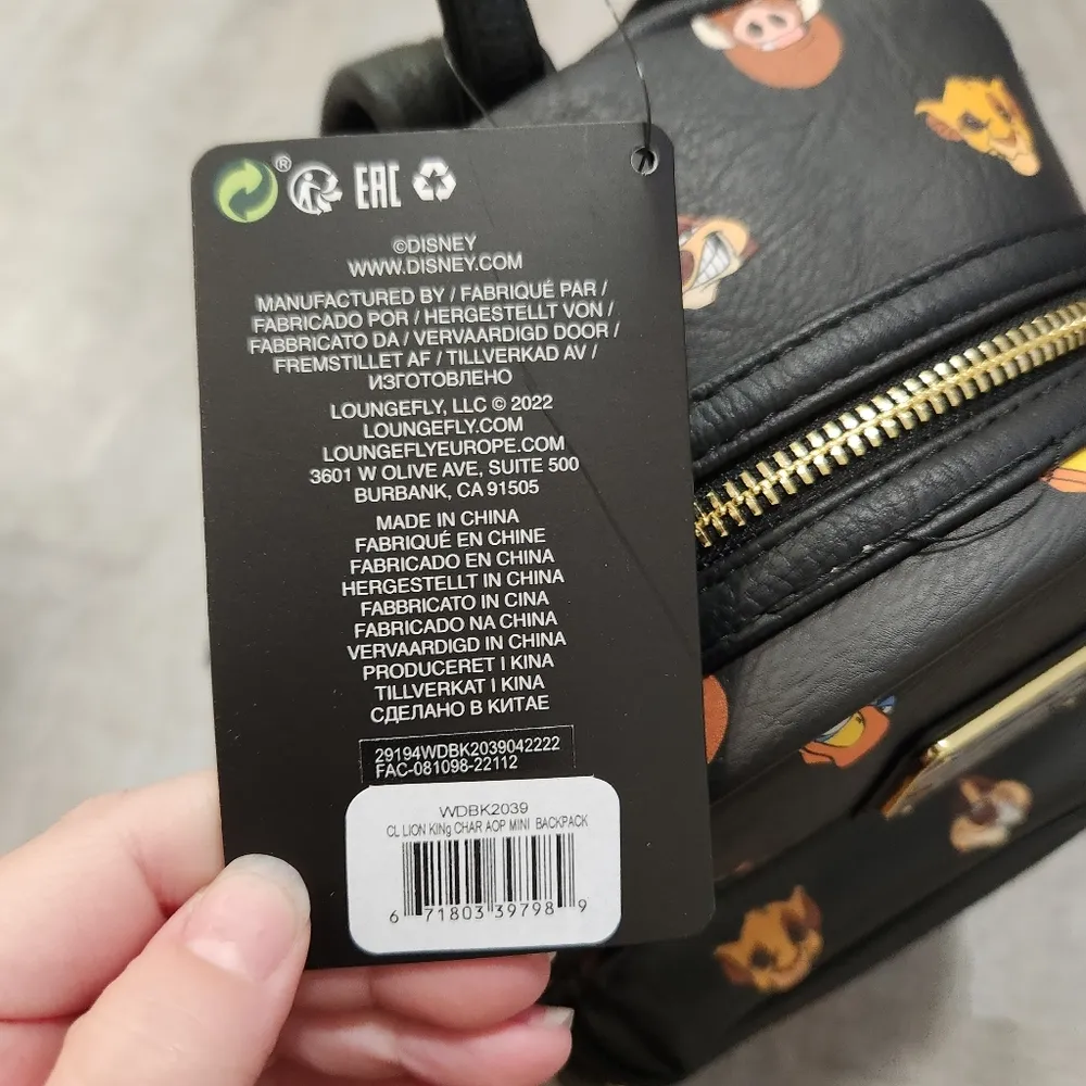 NWT Disney Loungefly Limited Edition Lion King Mini Backpack - Image 5