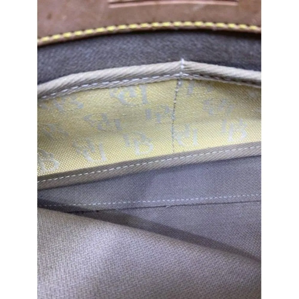 dooney and bourke fabric medium size yellow tan fa - Image 9