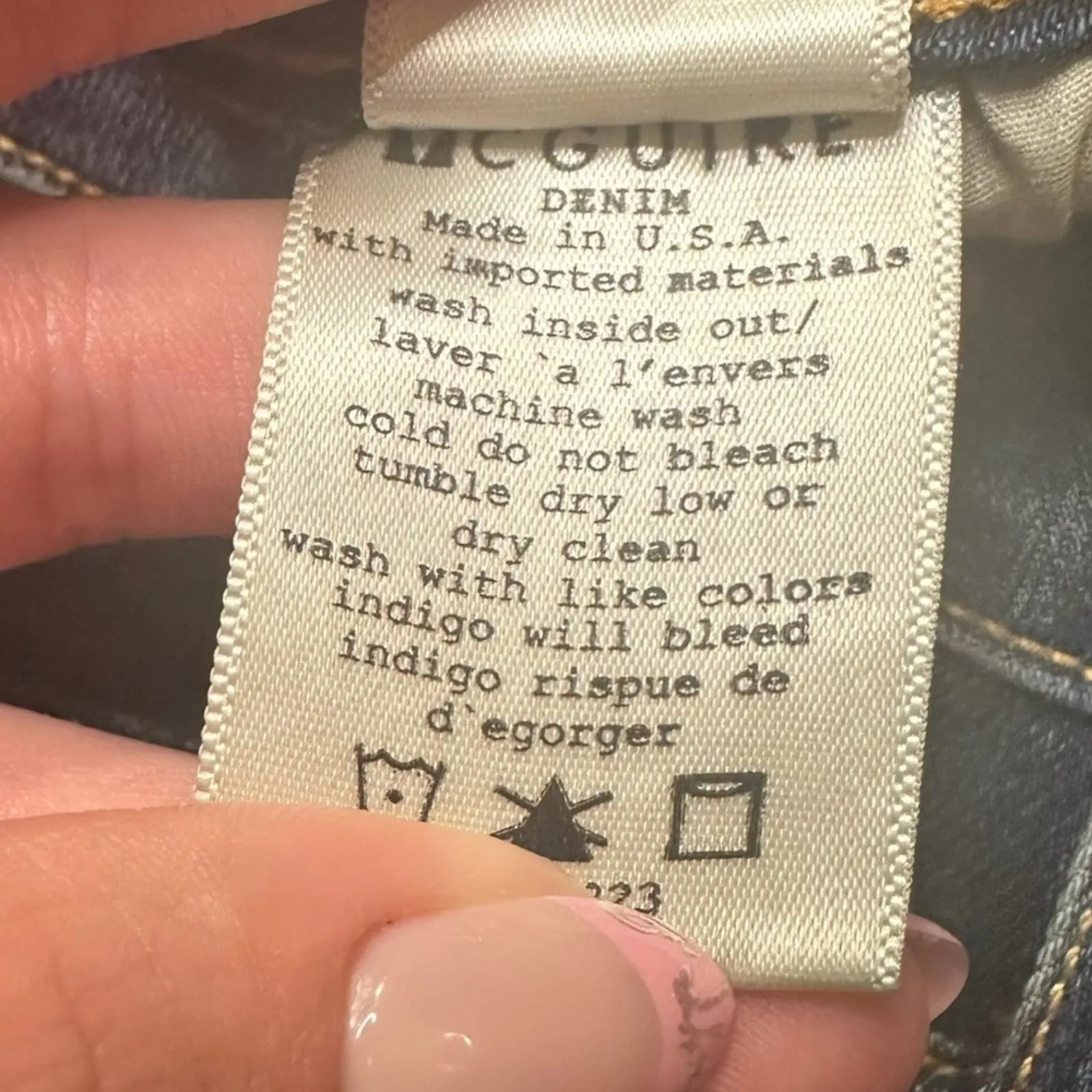 McGuire Denim Marino Slit Pencil Skirt - Size 27 - Image 9