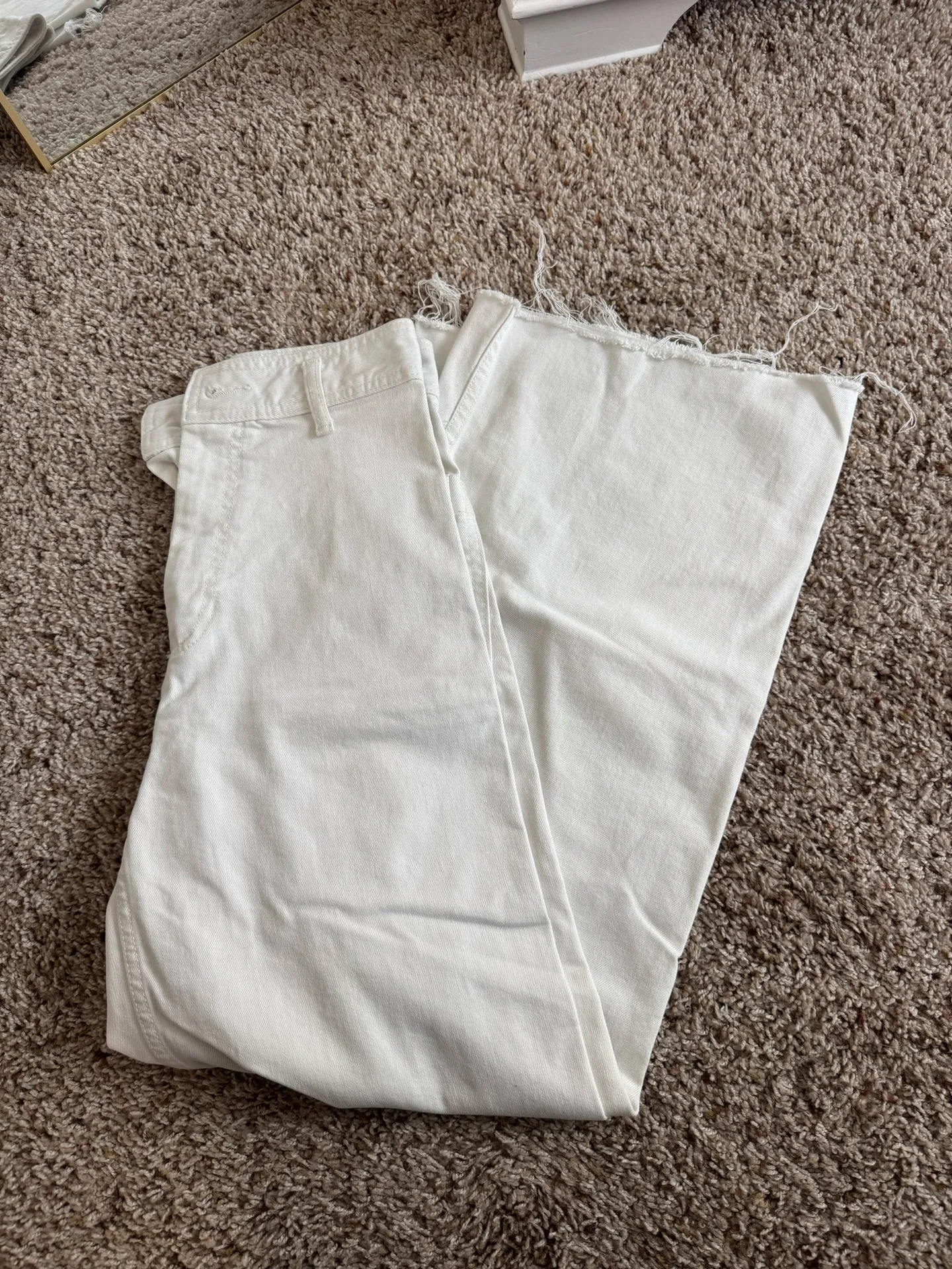 ZARA White  Wide-Leg Pants High-Waisted - Image 3