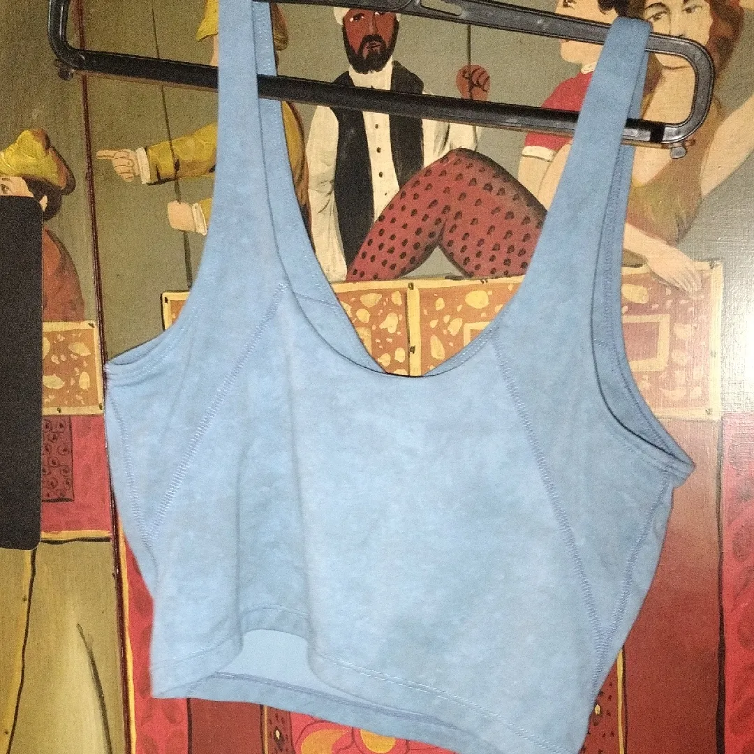 Electric Family Light Blue Crop Top - Image 4