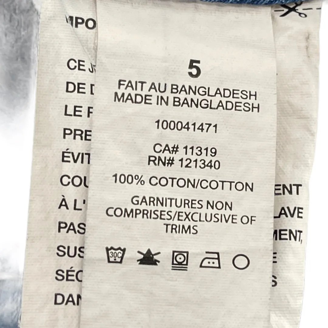 High Rise Distressed Cotton Jeans - Image 9