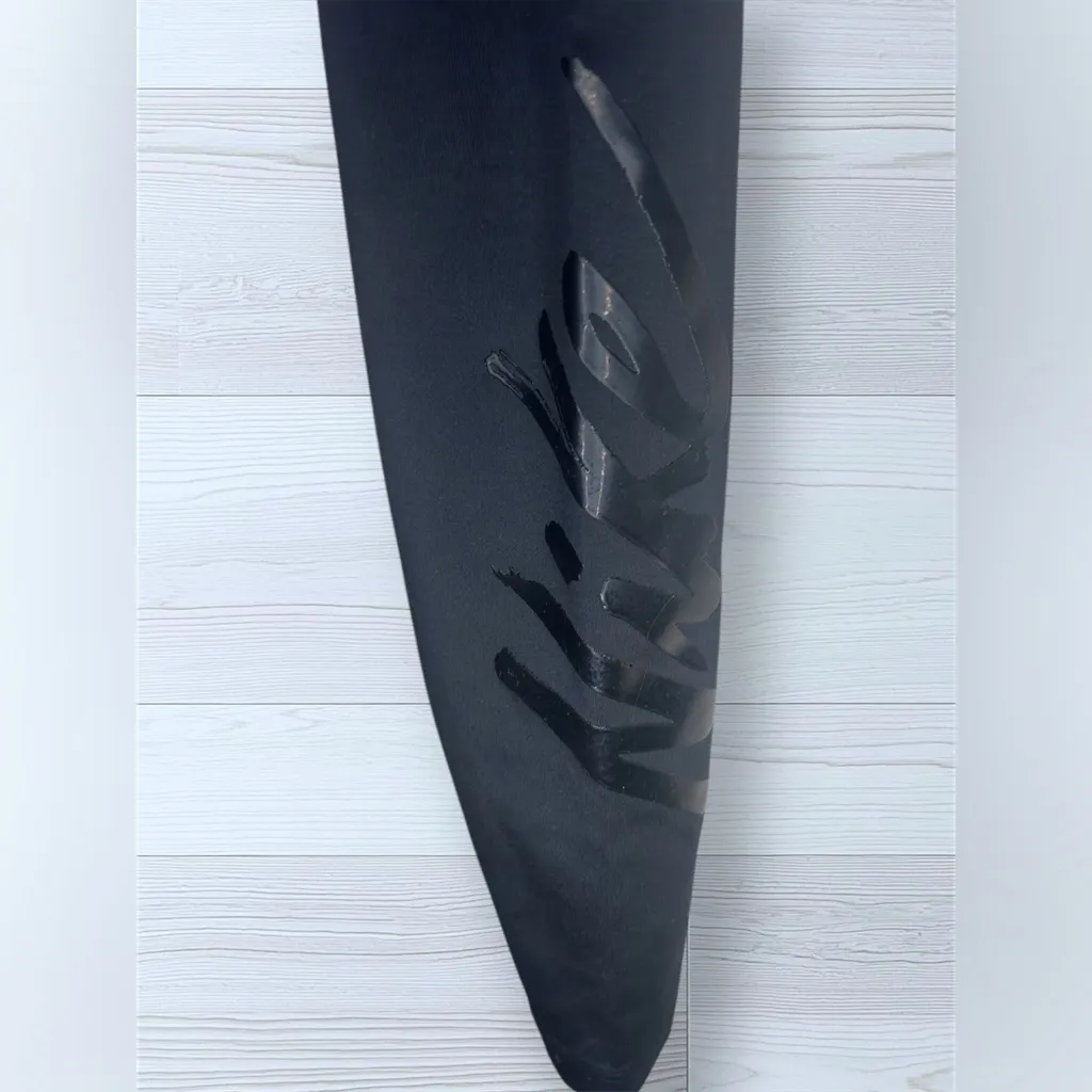 NIKE Women’s Dri Fit Athletic Leggings with Glossy Logo Graphic - Image 5