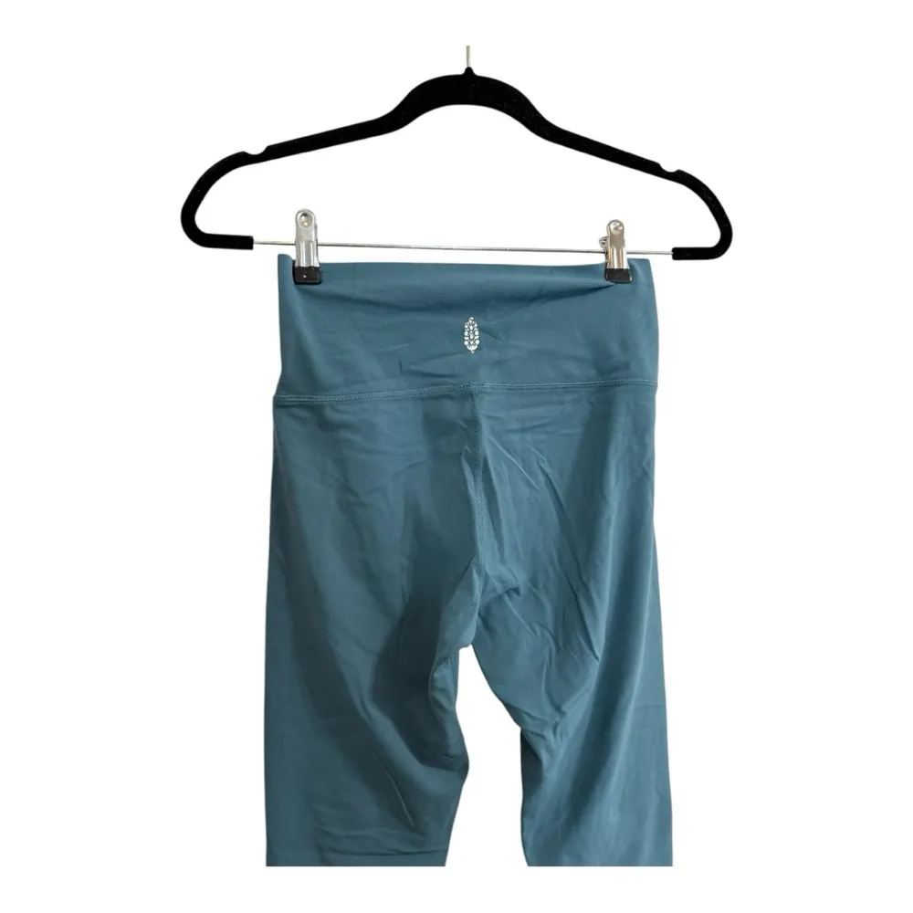 Free People Never Better High Rise Leggings Eucalyptus Blue Full Length Size S - Image 4