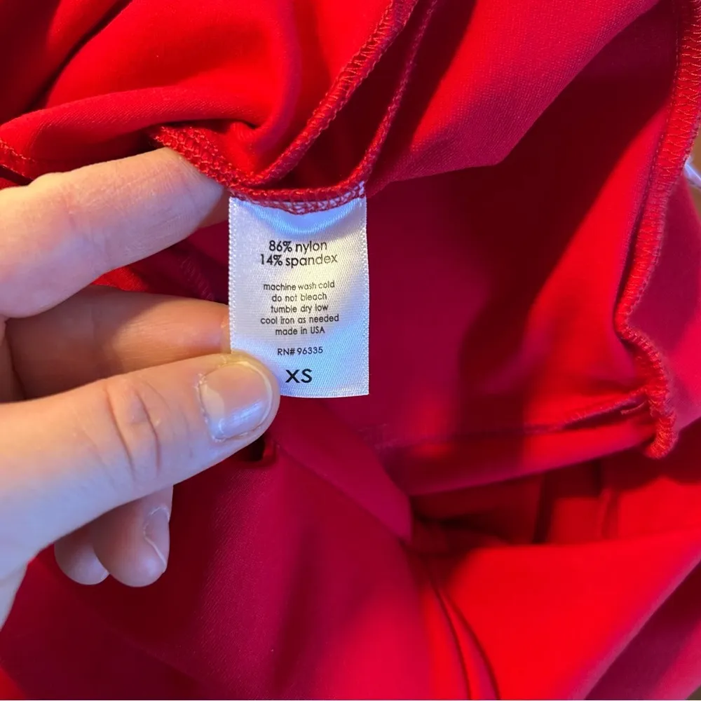 NWOT Susana Monaco Red Tie Front Cutout Wide Leg Sleeveless Jumpsuit - Image 5