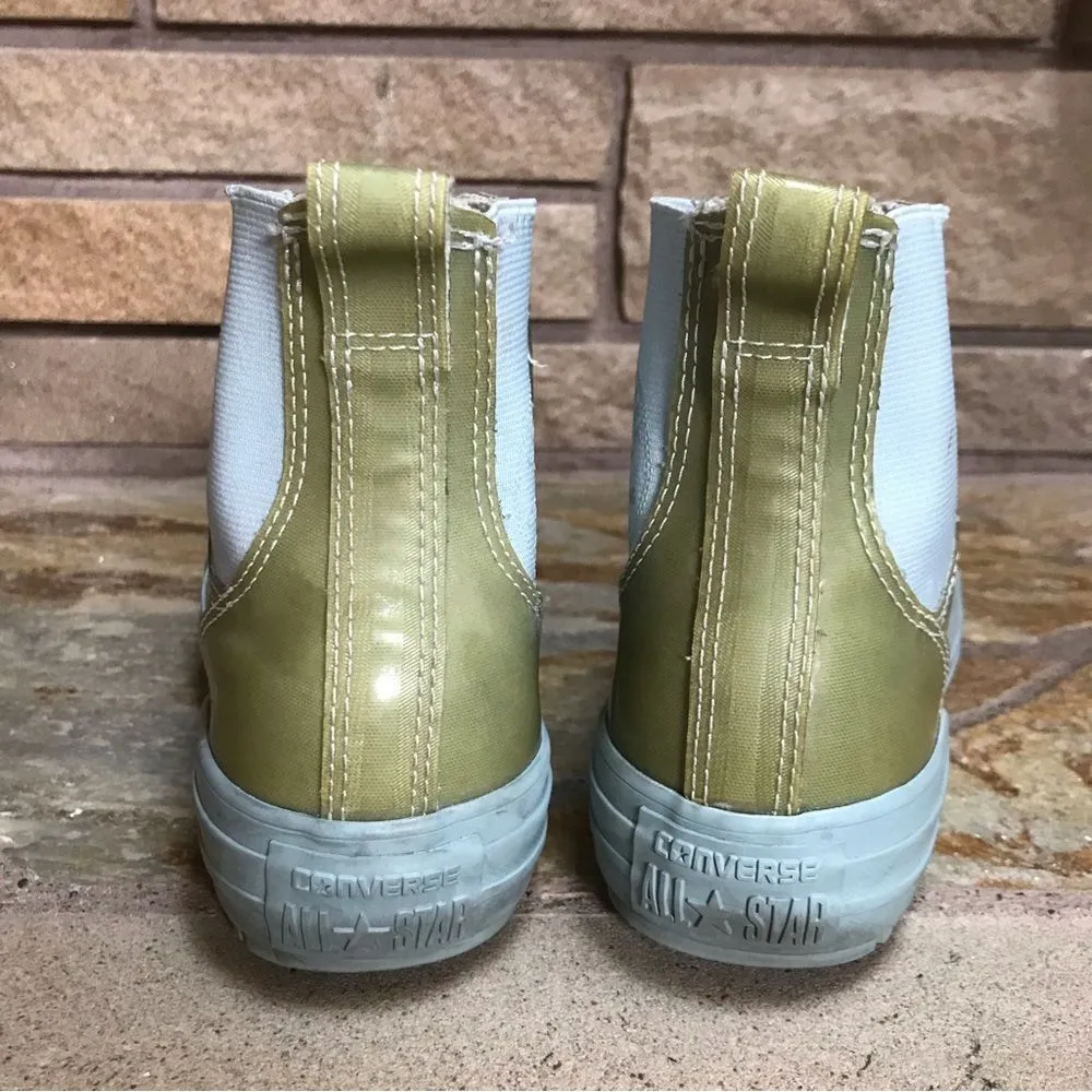 Converse All Star High Tops Rubber Waterproof Shoes sneakers 8 Blue Green - Image 6