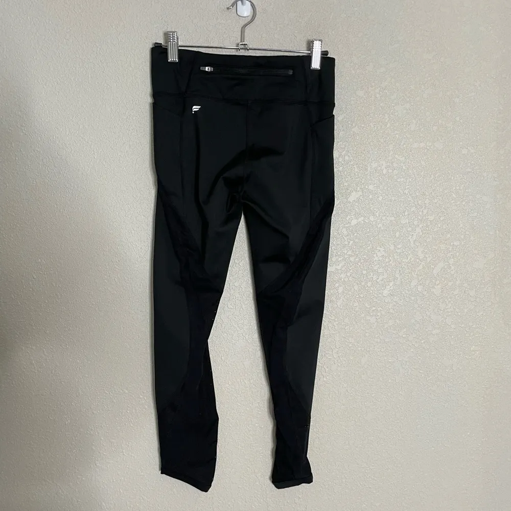 Fabletics  Black Full Length Leggings Mesh Small - Image 6