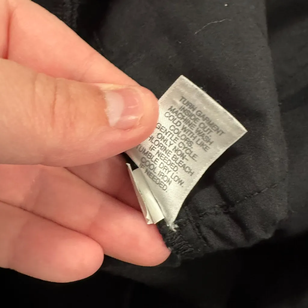 J. Jill Corduroy Black Straight Leg Pants Women's Size 12 Cotton & Spandex - Image 8