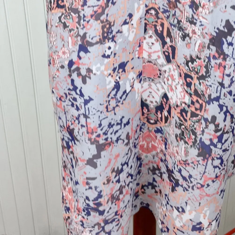 5049 Fresco Slip Dress Size Medium Pastel Purple Abstract Print Spring Boho - Image 6