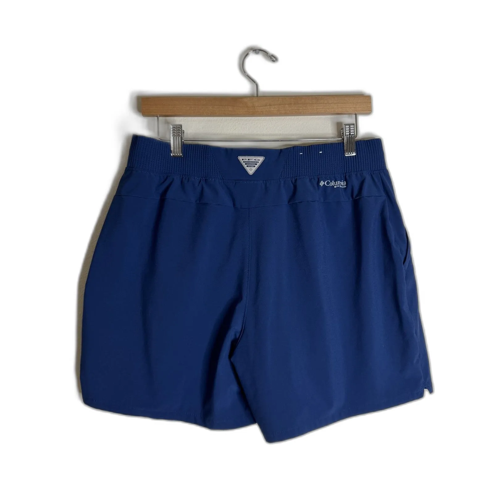 Columbia PFG Shorts Womens Medium Blue Omni-Shade Stretch UPF Quick Dry Pockets - Image 6