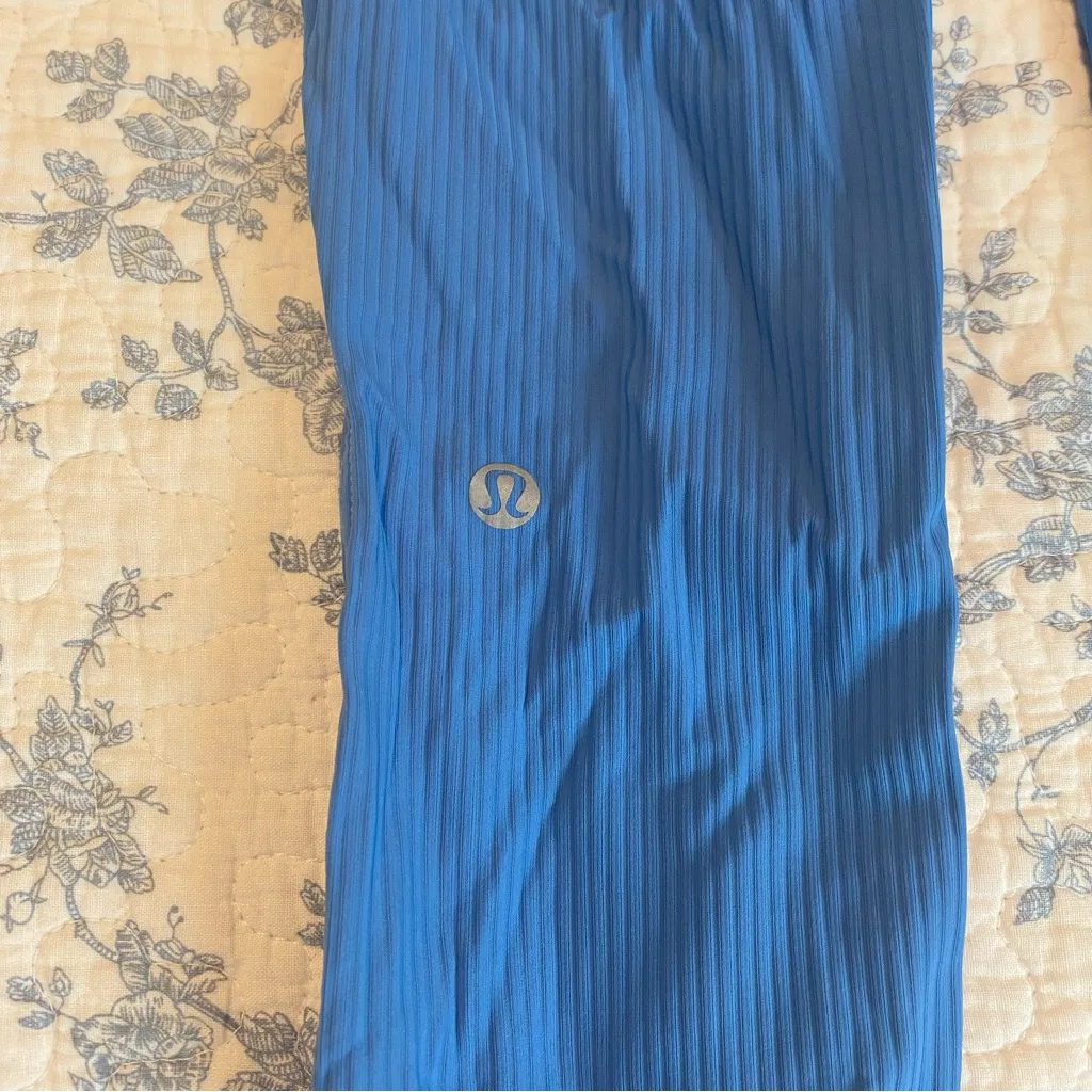 Lululemon Base Pace High-Rise Ribbed Tight 25” Blue Nile Size 10 - Image 6