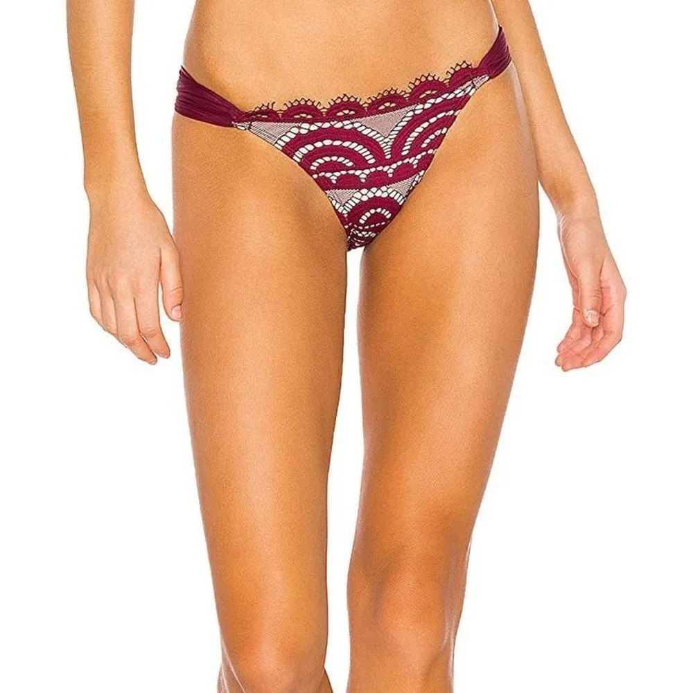 New. Pilyq Vino lace fanned bikini Bottom.  Small. Retails $89 - Image 2