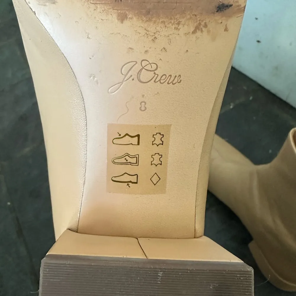 J Crew Roxie ankle boots tan leather Size 8 - Image 8