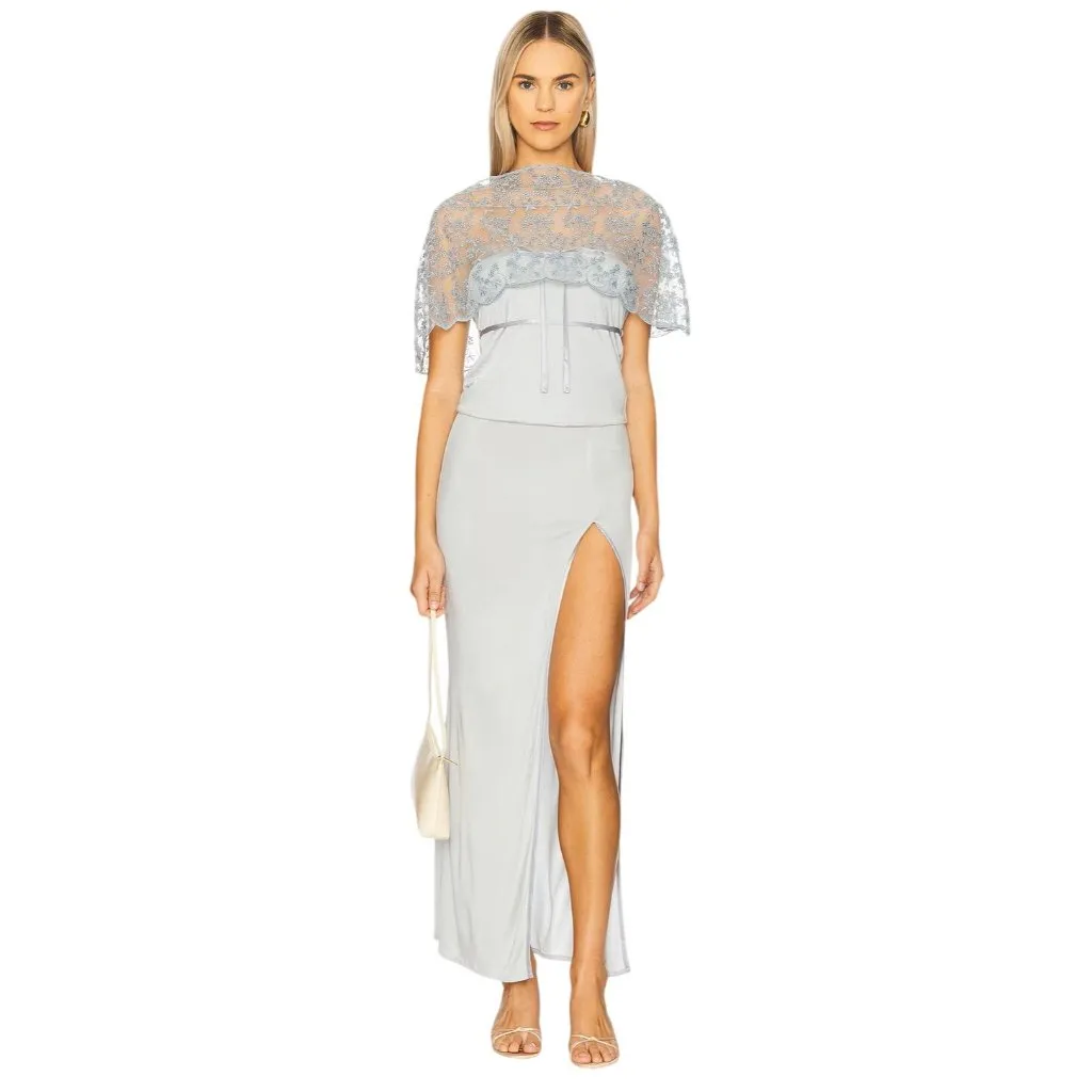 BUCI May Skirt in Stardust Small New Womens Long Maxi Blue - Image 5