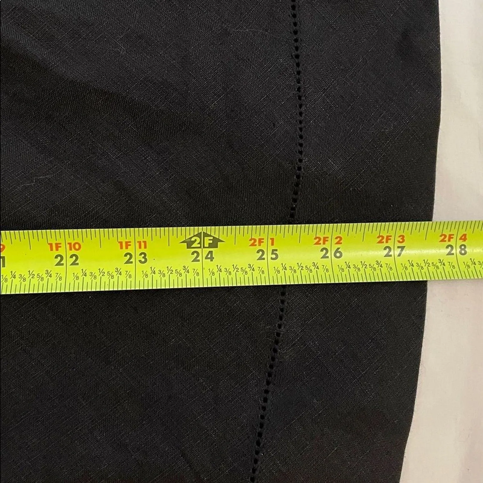 Brooks Brothers Black Irish Linen Embroidered Blouse Womens Size 12 NEW - Image 8