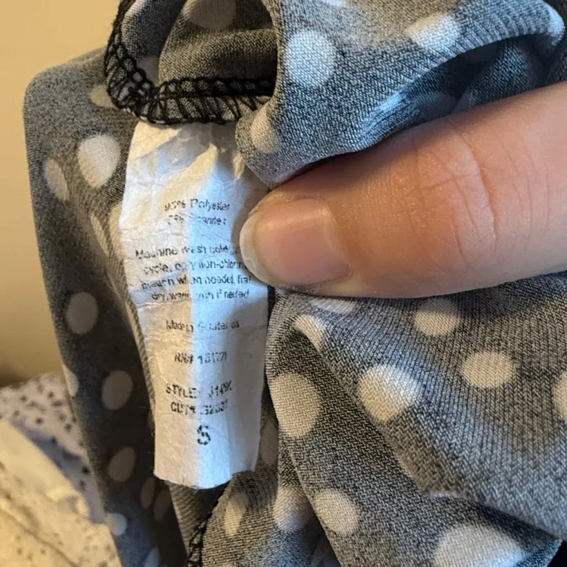 Polka dot sweetheart neck stretch jumpsuit size S - Image 2