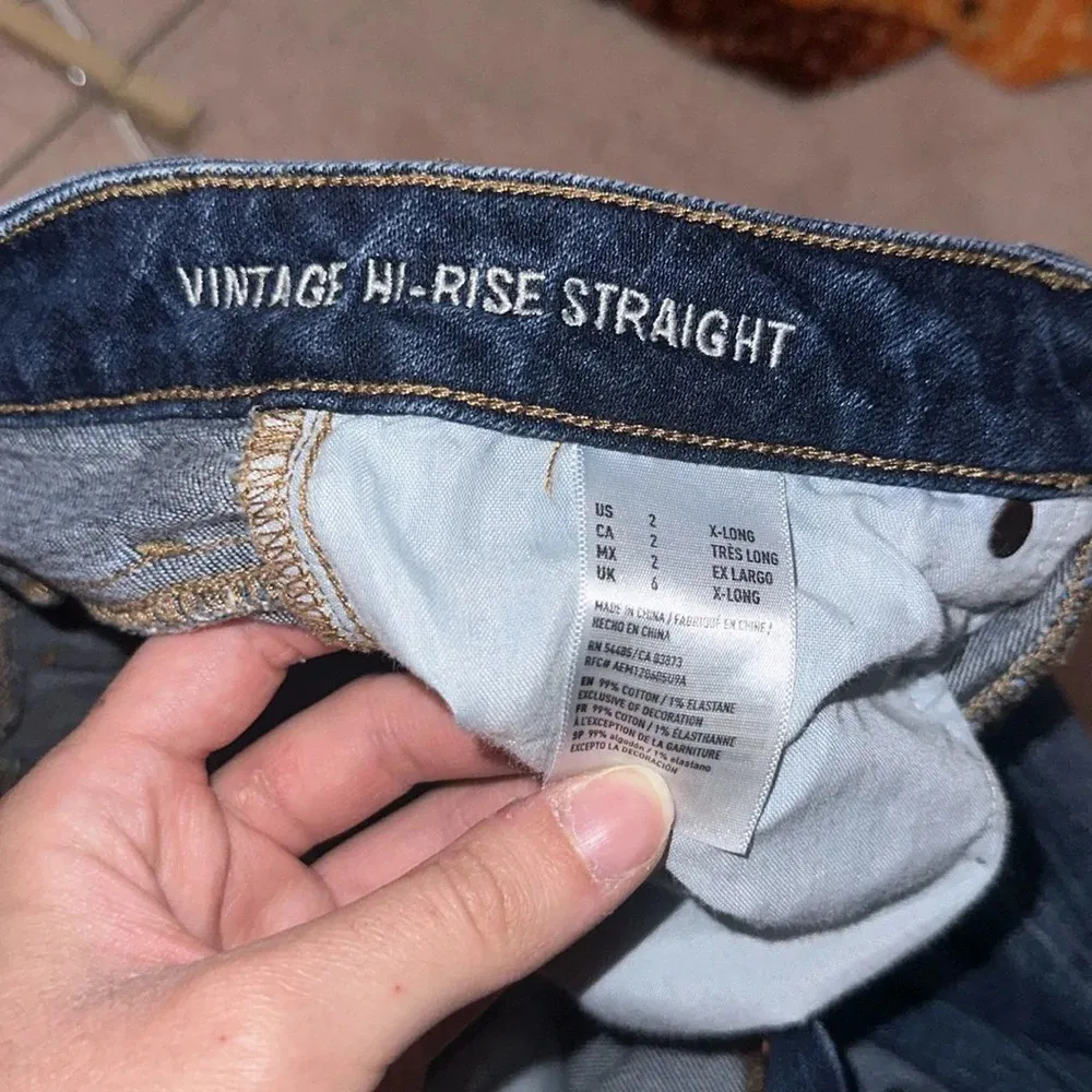 American Eagle Vintage Hi-Rise Straight Jeans - Image 7