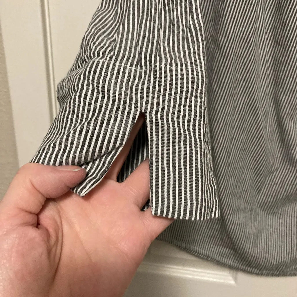 Very J Striped Off-Shoulder 3/4 Sleeve Blouse - Image 6