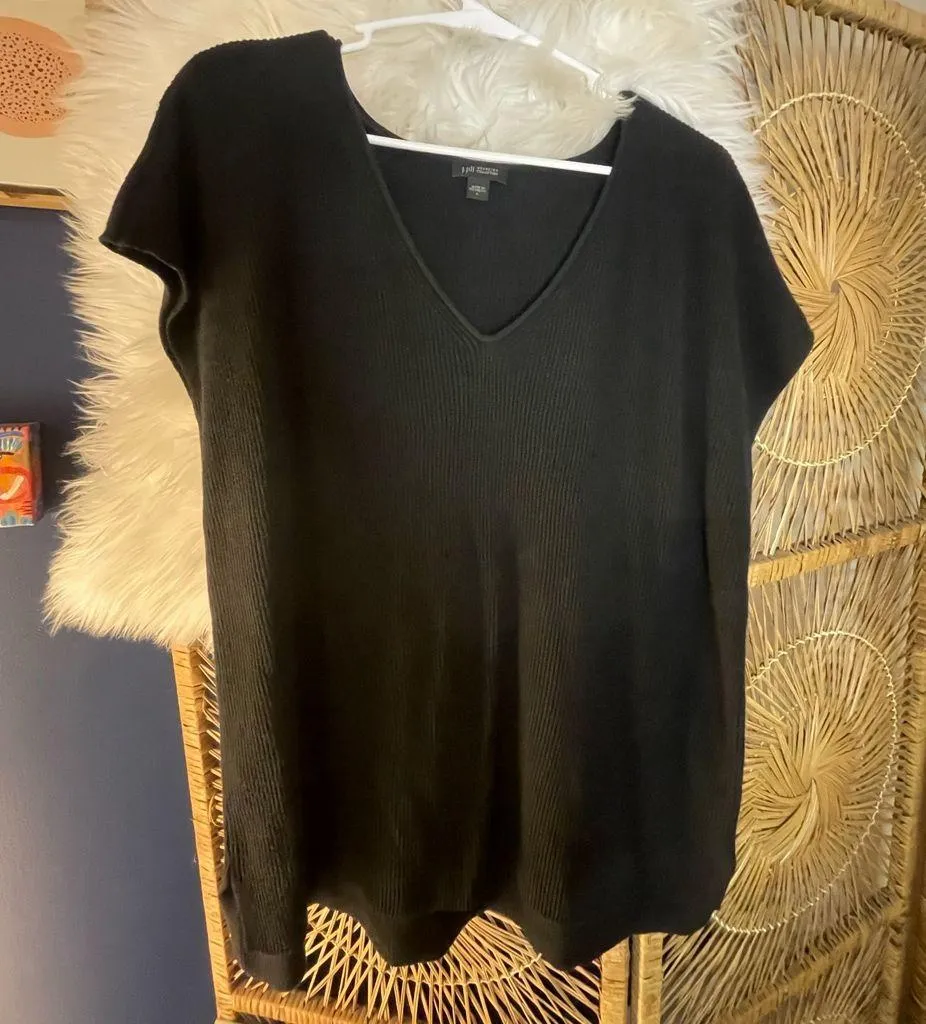 J. Jill Whereever Collection V Neck Ribbed Sweater Top V - Image 7